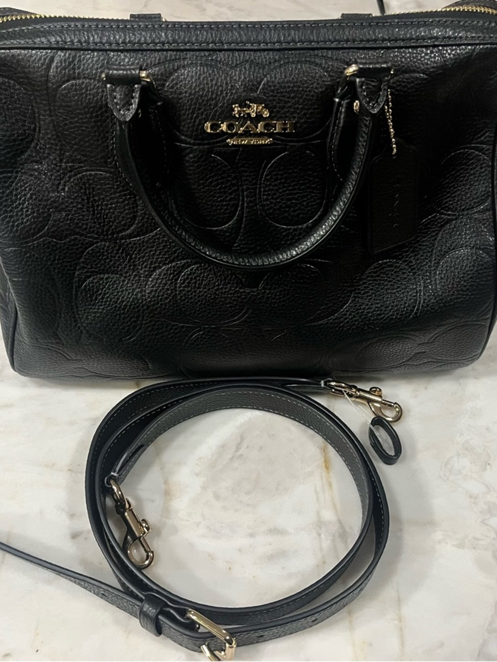 Coach Rowan Satchel in Signature Leather Large